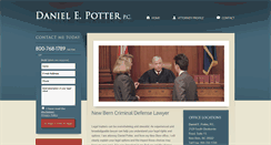 Desktop Screenshot of dpotterlaw.com